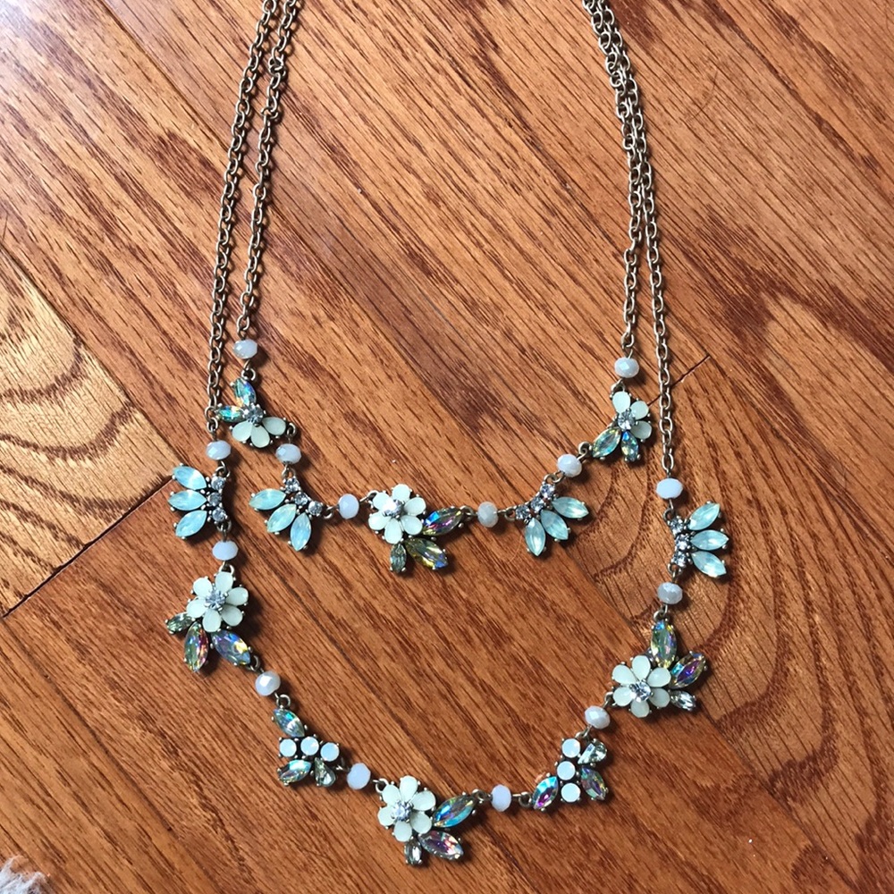 NEW layered flower necklace!